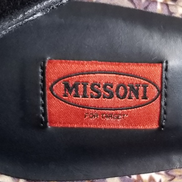 Missoni For Target 9.5M Black Suede Chevron Block - Picture 3 of 5